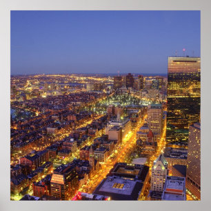 Downtown Boston and Hancock Tower Poster