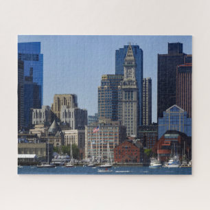 Downtown Boston Skyline und Boston Harbour Puzzle