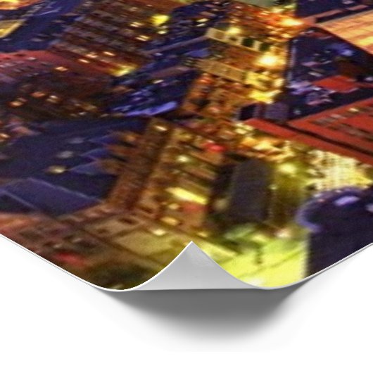 Downtown Boston und Hancock Tower Poster (Ecke)