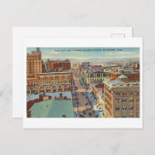 Downtown Bridgeport, Connecticut, Vintage Travel Postkarte (Vorne/Hinten)