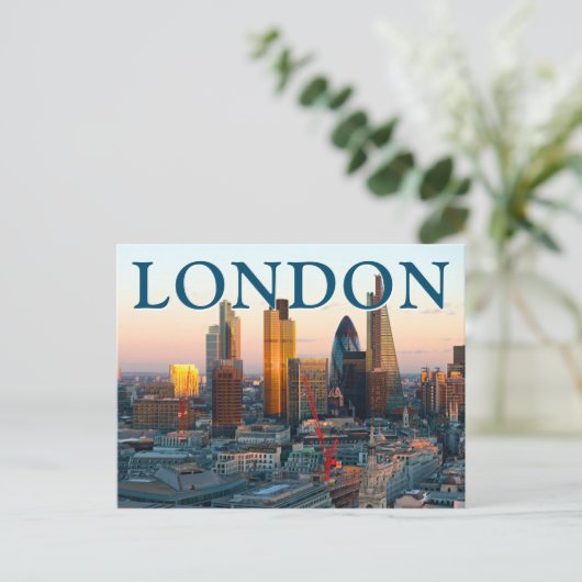 Downtown Business District | London, England Postkarte (Stehend Vorderseite)