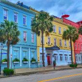 Downtown Charleston, SC Gebäude Poster