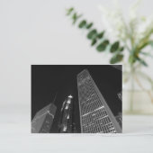 Downtown Chicago am Abend Postkarte (Stehend Vorderseite)