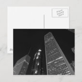 Downtown Chicago am Abend Postkarte (Vorne/Hinten)
