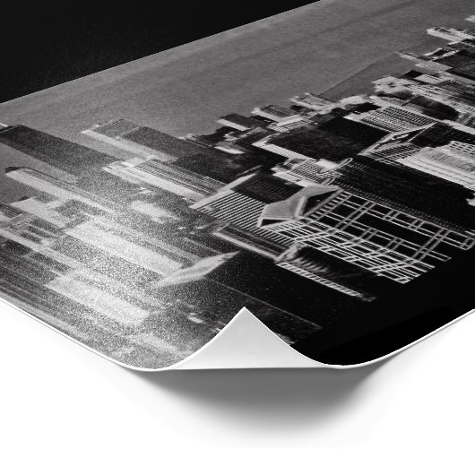 Downtown Chicago Fotodruck (Ecke)