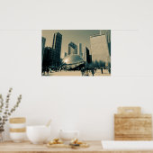 Downtown Chicago Poster (Küche)