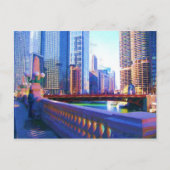 Downtown Chicago Postkarte (Vorderseite)