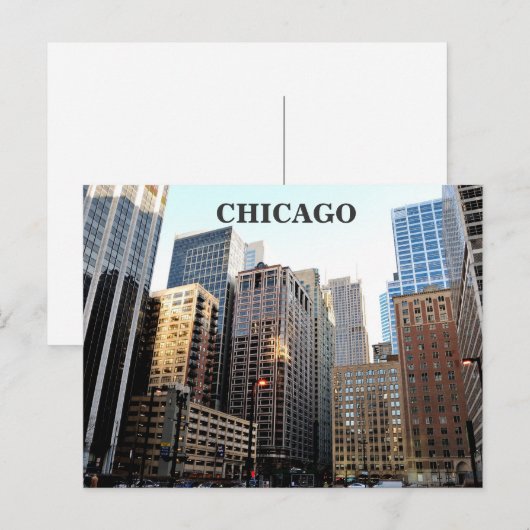 Downtown Chicago Postkarte (Vorne/Hinten)