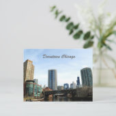 Downtown Chicago Postkarte (Stehend Vorderseite)