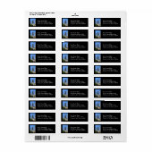 Downtown Chicago Rücksendeadressen-Aufkleber (Vorne)