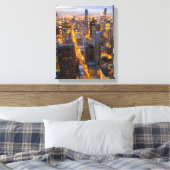 Downtown Chicago Skyline bei Dämmerung Leinwanddruck (Insitu (Schlafzimmer))