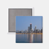 Downtown Chicago Skyline Magnet (Vorderseite/Rückseite)