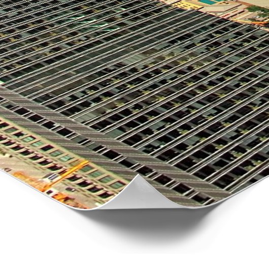 Downtown Chicago Skyline Poster (Ecke)