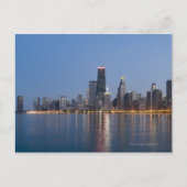 Downtown Chicago Skyline Postkarte (Vorderseite)