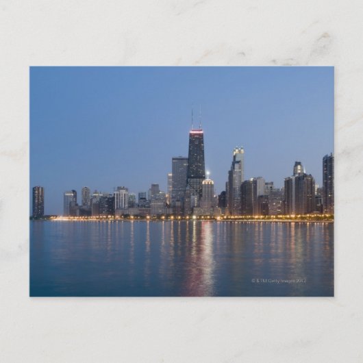 Downtown Chicago Skyline Postkarte (Vorderseite)