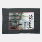 Downtown Chicago Water Tower Place Geschirrtuch (Horizontal)