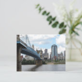 Downtown Cincinnati Postkarte (Stehend Vorderseite)