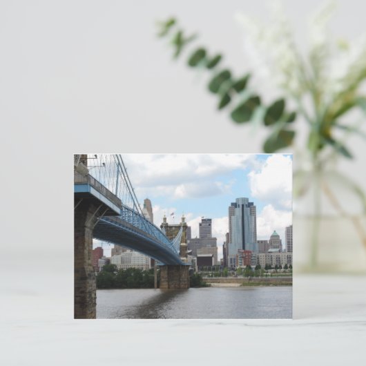 Downtown Cincinnati Postkarte (Stehend Vorderseite)