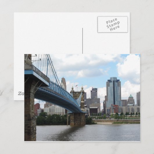 Downtown Cincinnati Postkarte (Vorne/Hinten)