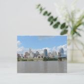 Downtown Cincinnati Skyline Postkarte (Stehend Vorderseite)