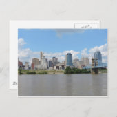 Downtown Cincinnati Skyline Postkarte (Vorne/Hinten)