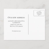 Downtown City Skyline Change Address Postcard Ankündigungspostkarte (Rückseite)