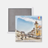 Downtown Cluj Napoca Magnet (Vorderseite/Rückseite)