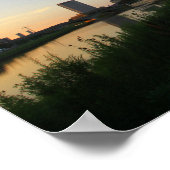 Downtown Columbus, Ohio at Sunset Poster (Ecke)