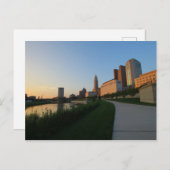 Downtown Columbus, Ohio at Sunset Postkarte (Vorne/Hinten)