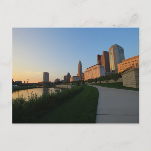 Downtown Columbus, Ohio at Sunset Postkarte (Vorderseite)