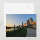 Downtown Columbus, Ohio at Sunset Postkarte (Vorne/Hinten)