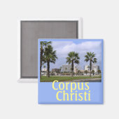 Downtown Corpus Christi Texas Souvenir Magnet (Vorderseite/Rückseite)