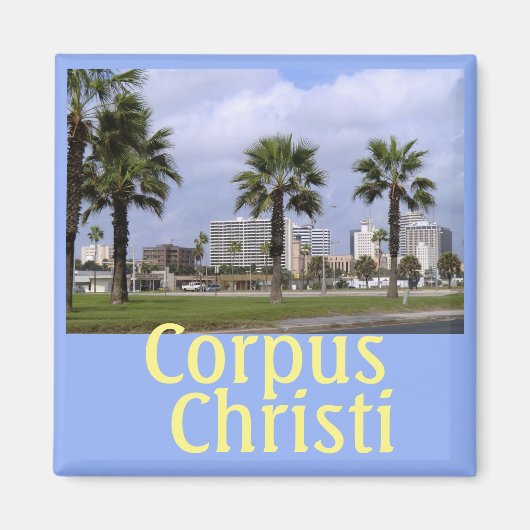 Downtown Corpus Christi Texas Souvenir Magnet (Vorne)