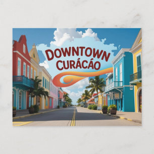 Downtown Curacao Feiertagspostkarte