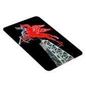 Downtown Dallas Pegasus Neon - Schild Magnet (Rechte Seite)