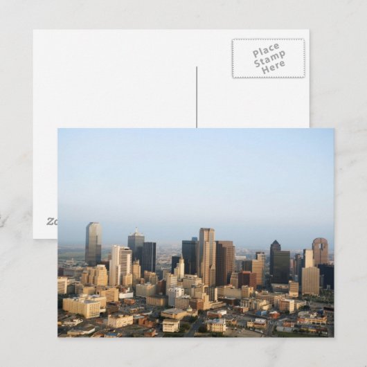 Downtown Dallas Postkarte (Vorne/Hinten)