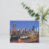 Downtown Dallas Skyline Postkarte (Stehend Vorderseite)