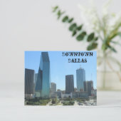 Downtown Dallas Texas # 3 Postkarte (Stehend Vorderseite)