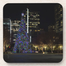 Downtown Dallas Weihnachten Getränkeuntersetzer