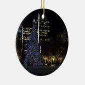 Downtown Dallas Weihnachten Keramik Ornament (Rechts)
