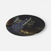 Downtown Dallas Weihnachten Pappteller (Schrägansicht)