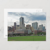 Downtown Denver Colorado City Skyline Postkarte (Vorne/Hinten)