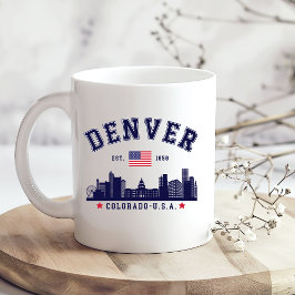 Downtown Denver Skyline Scene Kaffeetasse