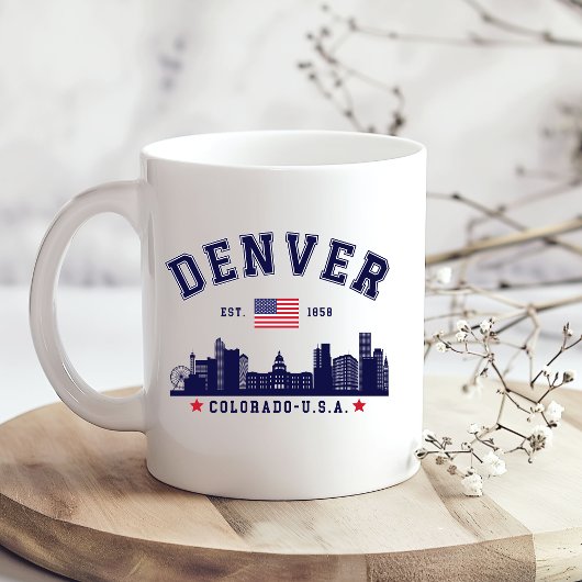 Downtown Denver Skyline Scene Kaffeetasse