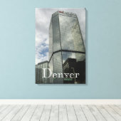 Downtown Denver Wrapped Leinwand (Insitu (Holzboden))