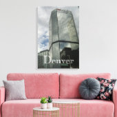 Downtown Denver Wrapped Leinwand (Insitu (Wohnzimmer))
