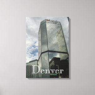 Downtown Denver Wrapped Leinwand