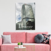 Downtown Denver Wrapped Leinwand (Insitu (Wohnzimmer))