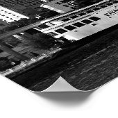 Downtown Detroit B/W Poster (Ecke)