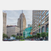 Downtown Detroit Geschirrtuch (Horizontal)